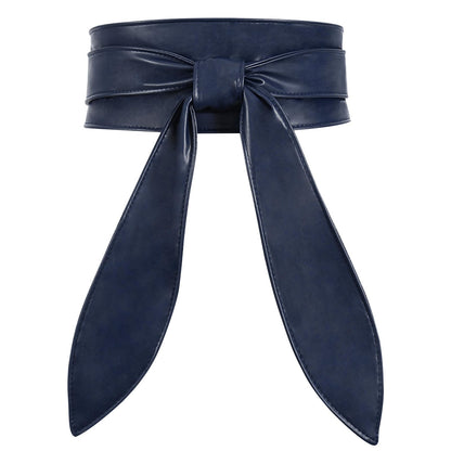HOTWHIPPY Women Obi Belt Fashion Wrap Around Wide Waistband Knotted Belt for Dress