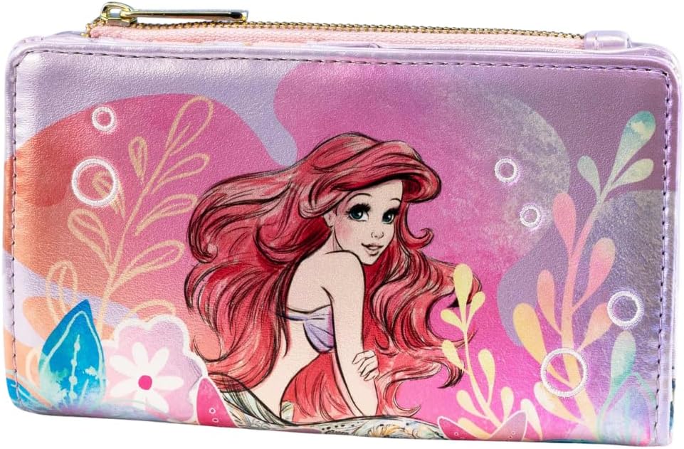 HOTLoungefly x Disney The Little Mermaid Ariel Soft Floral Wallet