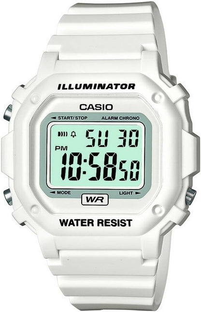 HOTCasio F108WH Series | Men's Digital Watch | Illuminator | Water Resistant | LED Light | Daily Alarm | 1/100 SEC Stopwatch | 3 Hands (HR, Min, SEC) | Date/Day Display | Daily Alarm | 7 Year Battery