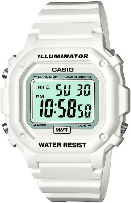 HOTCasio F108WH Series | Men's Digital Watch | Illuminator | Water Resistant | LED Light | Daily Alarm | 1/100 SEC Stopwatch | 3 Hands (HR, Min, SEC) | Date/Day Display | Daily Alarm | 7 Year Battery