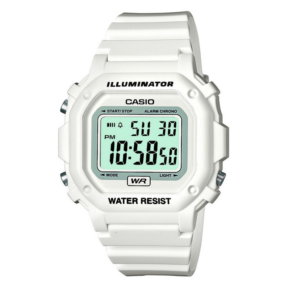 HOTCasio F108WH Series | Men's Digital Watch | Illuminator | Water Resistant | LED Light | Daily Alarm | 1/100 SEC Stopwatch | 3 Hands (HR, Min, SEC) | Date/Day Display | Daily Alarm | 7 Year Battery