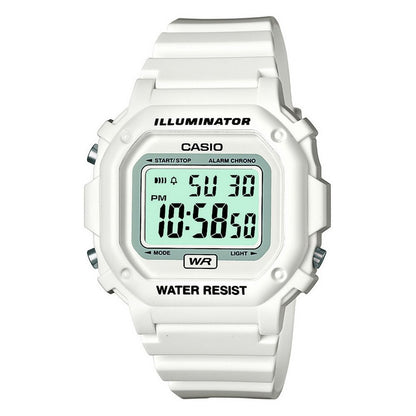 HOTCasio F108WH Series | Men's Digital Watch | Illuminator | Water Resistant | LED Light | Daily Alarm | 1/100 SEC Stopwatch | 3 Hands (HR, Min, SEC) | Date/Day Display | Daily Alarm | 7 Year Battery