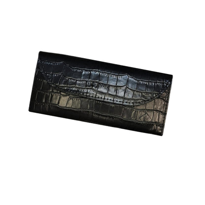 HOTINGVARR Leather Long Wallet for Women, Handmade wallet, Leather Purse, Gift for her (Black)