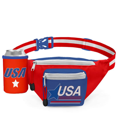 HOTTipsy Elves American Flag Fanny Packs for July 4th BBQs and Summer Pool Parties
