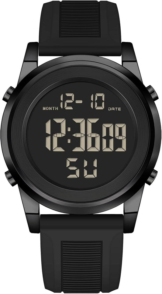 HOTMilitary Silver Waterproof Sports Wrist Watches for Men Digital Tactical Mens Sport Watches Waterproof Military