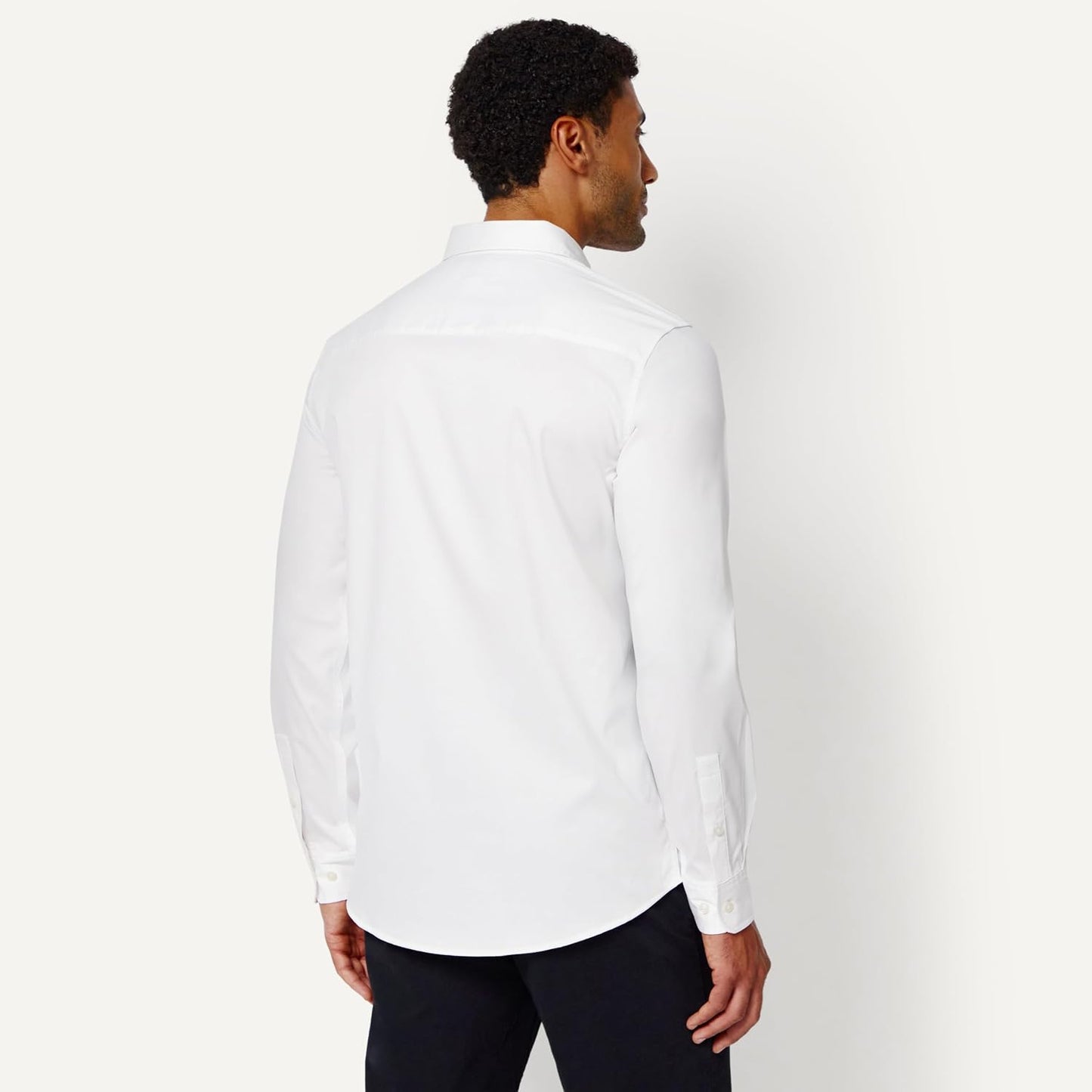 HOTAmazon Essentials Men's Slim Fit Stretch Wrinkle Free Spread Collar Dress Shirt