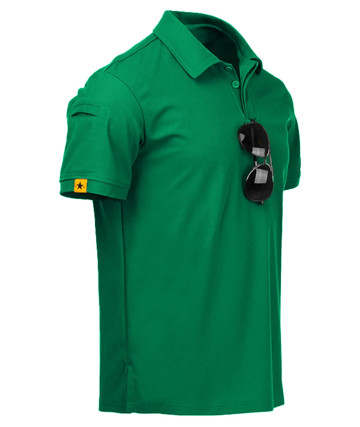 HOTV VALANCH Mens Polo Shirts Short Sleeve Moisture Wicking Golf Polo Athletic Collared Shirt Tennis T-Shirt Tops
