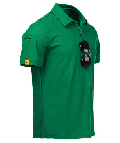 HOTV VALANCH Mens Polo Shirts Short Sleeve Moisture Wicking Golf Polo Athletic Collared Shirt Tennis T-Shirt Tops
