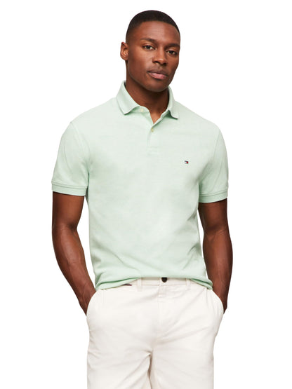 HOTTommy Hilfiger Men's Short Sleeve Polo Shirts in Classic Fit with Stretch and Organic Pique Cotton
