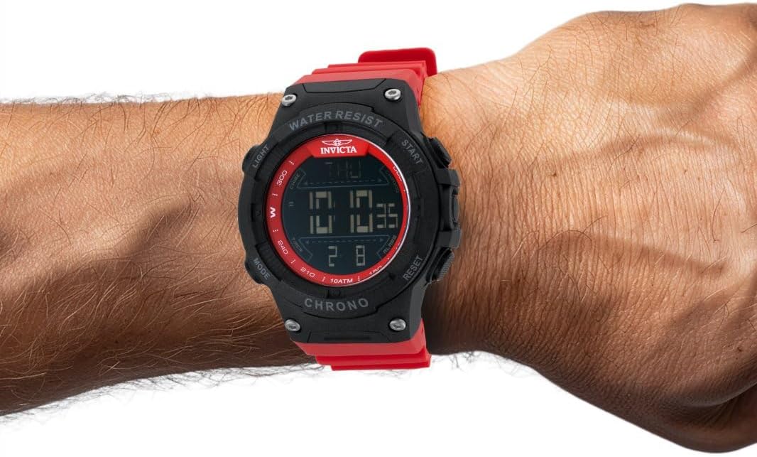 HOTInvicta Racing Men 52mm Dial Electronic Digital