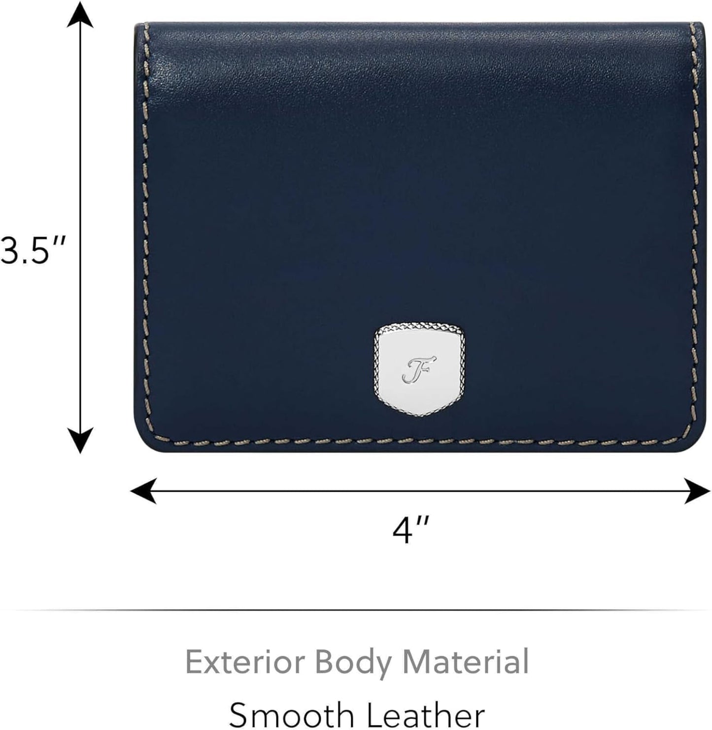 HOTFossil Women's Wallet, Lennox Small Flap Wallet for Women, Insignia Blue