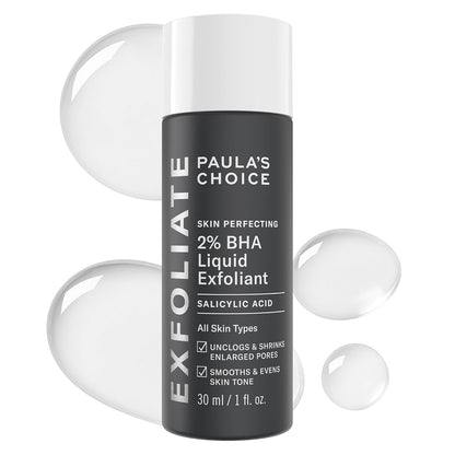 HOTPaula's Choice SKIN PERFECTING 2% BHA Liquid Exfoliant with Salicylic Acid, Facial Polish for Pores, Wrinkles & Fine Lines, Suitable for Blackhead-Prone Skin, Fragrance-Free