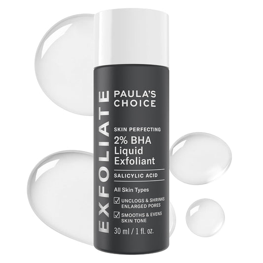 HOTPaula's Choice SKIN PERFECTING 2% BHA Liquid Exfoliant with Salicylic Acid, Facial Polish for Pores, Wrinkles & Fine Lines, Suitable for Blackhead-Prone Skin, Fragrance-Free