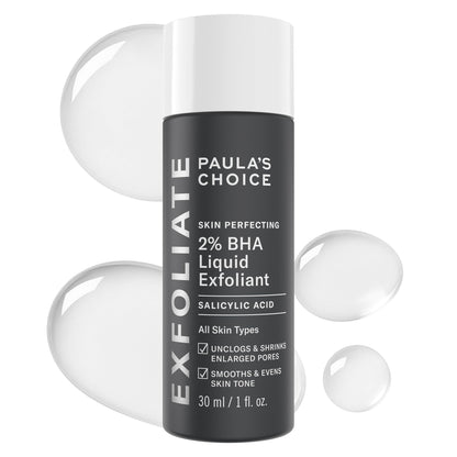 HOTPaula's Choice SKIN PERFECTING 2% BHA Liquid Exfoliant with Salicylic Acid, Facial Polish for Pores, Wrinkles & Fine Lines, Suitable for Blackhead-Prone Skin, Fragrance-Free
