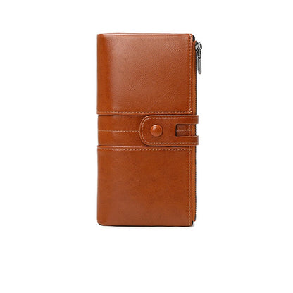HOTHandbags Business Wallets Women's Money Clips Leather Card Cases Purses Blocking Wallet Money Organisers,Red