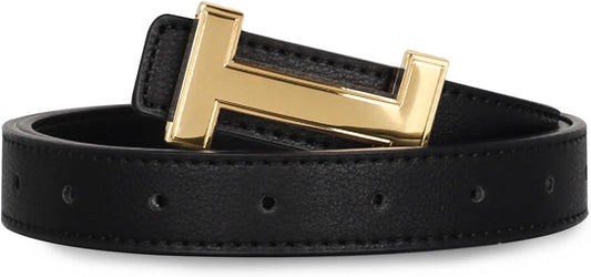 HOTRelang Women's Belts with Gold Buckle, Fashion Waist Band, Elegant Ladies' Belt, Gift for Women