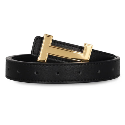 HOTRelang Women's Belts with Gold Buckle, Fashion Waist Band, Elegant Ladies' Belt, Gift for Women