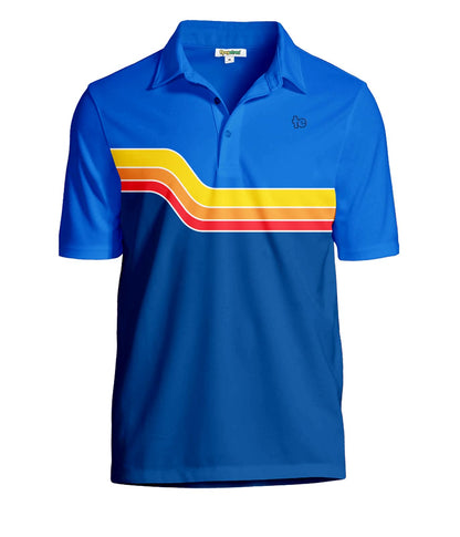 HOTTipsy Elves Men’s Golf Polo Shirt - Moisture Wicking, Stretch Fabric, Athletic Fit - Performance Polo
