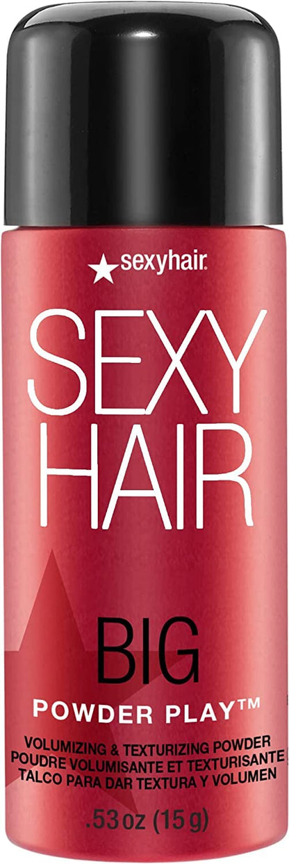 HOTSexyHair Big Powder Play Volumizing & Texturizing Powder, 0.53 Oz | Colorless on Hair | Fragrance Free | Instant Lift