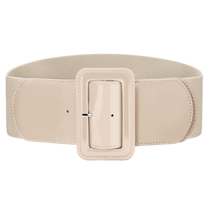 HOTVONMELLI Stretchy Wide Women Belts Elastic Vintage Belts for Women Fashion Ladies Waist Belt for Dress