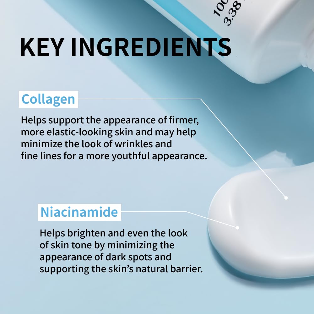 HOTNIDA Youthful Formula™ Ultimate Moisturizing Cream | Centella Asiatica, Niacinamide, Hyaluronic Acid, Collagen | Wrinkles, Fine Lines, Dark Spots, Dry Skin, Redness | 3.38 fl. oz., 100ml