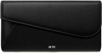 HOTJW PEI Seren Flap Long Wallet - Black