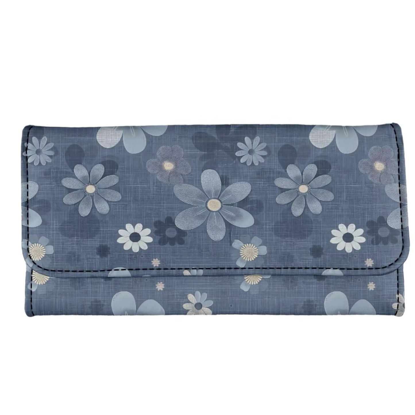 HOTHowilath Womens Hibiscus Flower Wallet Clutch Organizer With Change Pocket, Credit Card Clutch Long Purse for Women - Hot Pink