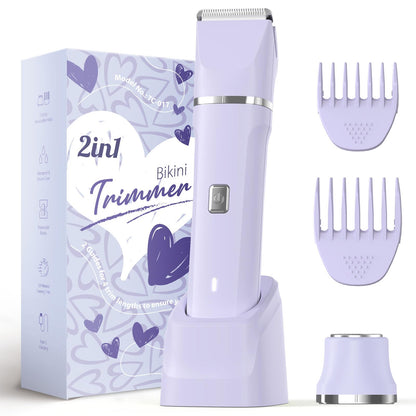 HOTRisina Bikini Trimmer for Women - Painless Electric Razors for Silk Skin,Cordless Body Shaver with Ceramic Blade, Replaceable Lady Razor, IPX7 Waterproof & Easy Cleaning, Birthday Gifts for Women