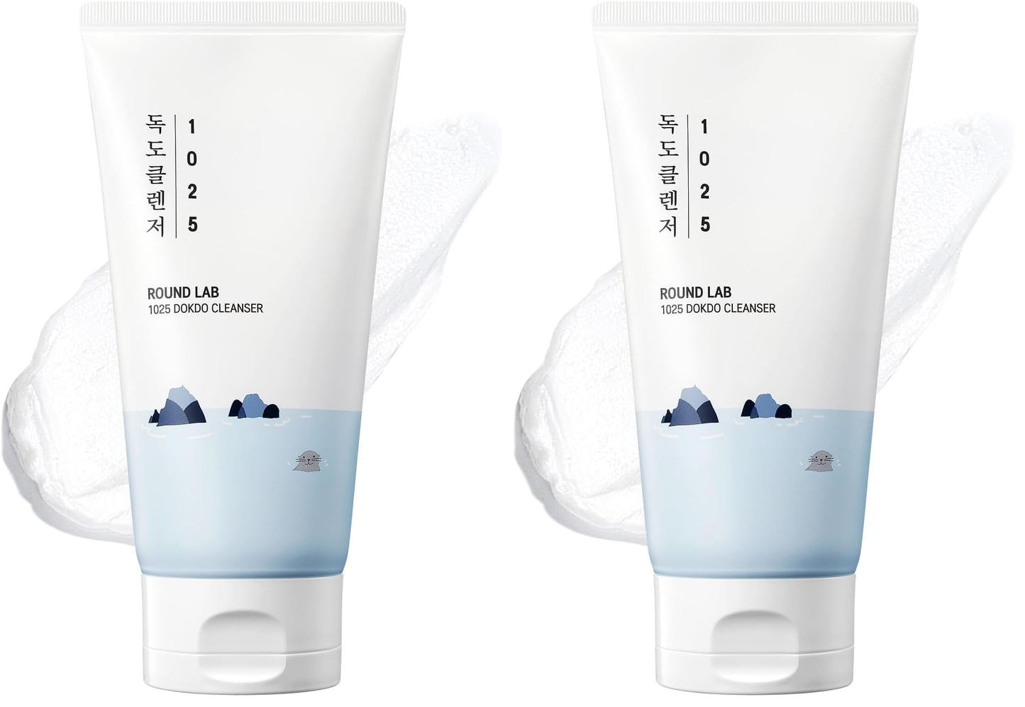HOTROUND LAB 1025 Dokdo Cleanser, 5.07 Fl Oz | Low pH Facial Cleanser, For Sensitive Skin, Deep Sea Water, Hydrating Face Wash, Korean Skin Care