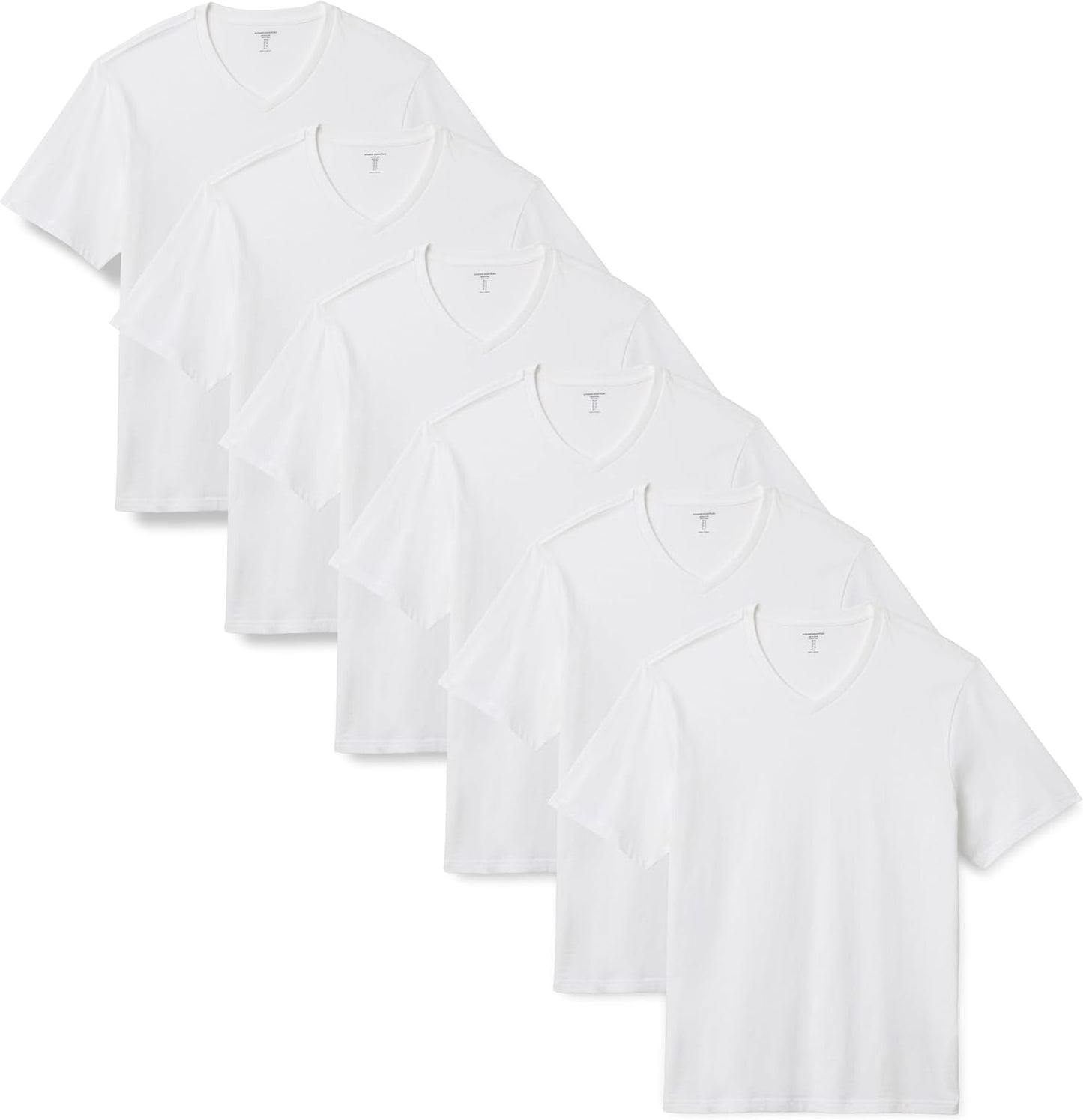 HOTAmazon Essentials Men's Regular-Fit Short-Sleeve T-Shirt, Pack of 6
