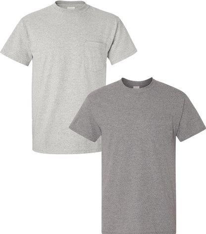 HOTGildan Adult Ultra Cotton T-Shirt with Pocket, Style G2300, 2-Pack