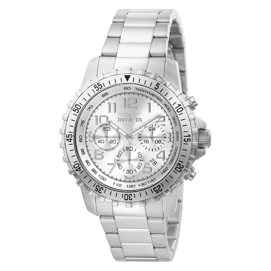 HOTInvicta Men's 1326 Invicta II Chronograph Black Dial Two-Tone Stainless Steel Watch