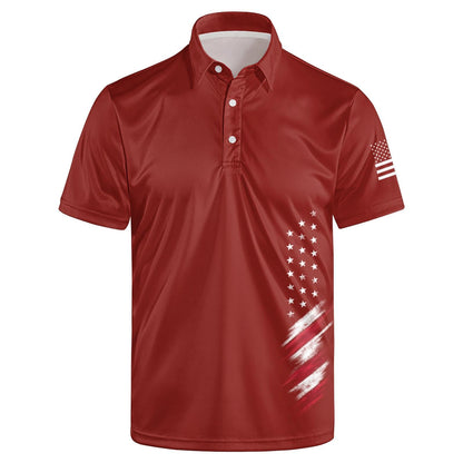 HOTGolf Polos for Men Funny Moisture Wicking Golf Shirts Performance Quick-Dry Polo Shirts Short Sleeve