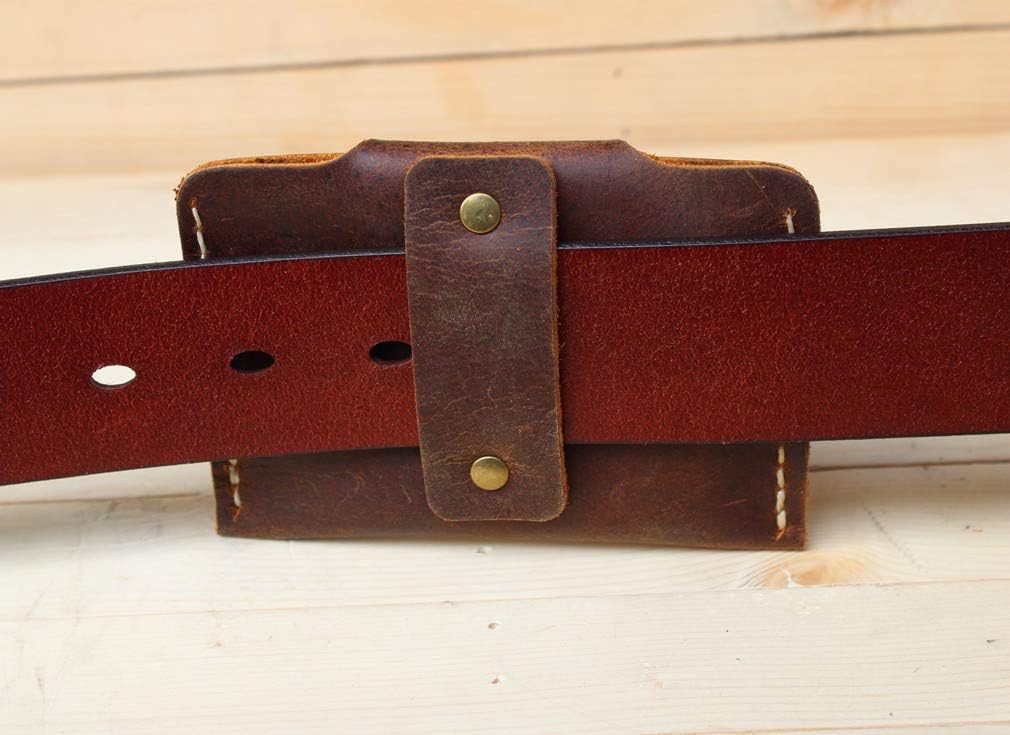 HOTHandmade Thin men's Travel Leather Small Waist Bag Card Wallet