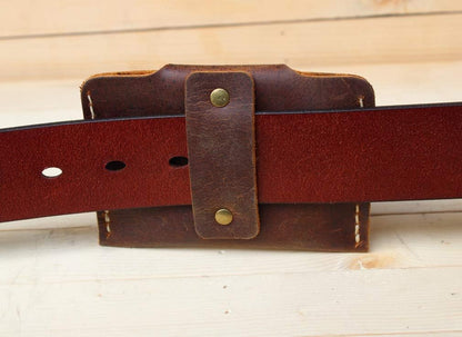 HOTHandmade Thin men's Travel Leather Small Waist Bag Card Wallet