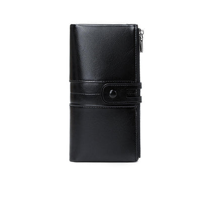 HOTHandbags Business Wallets Women's Money Clips Leather Card Cases Purses Blocking Wallet Money Organisers,Red