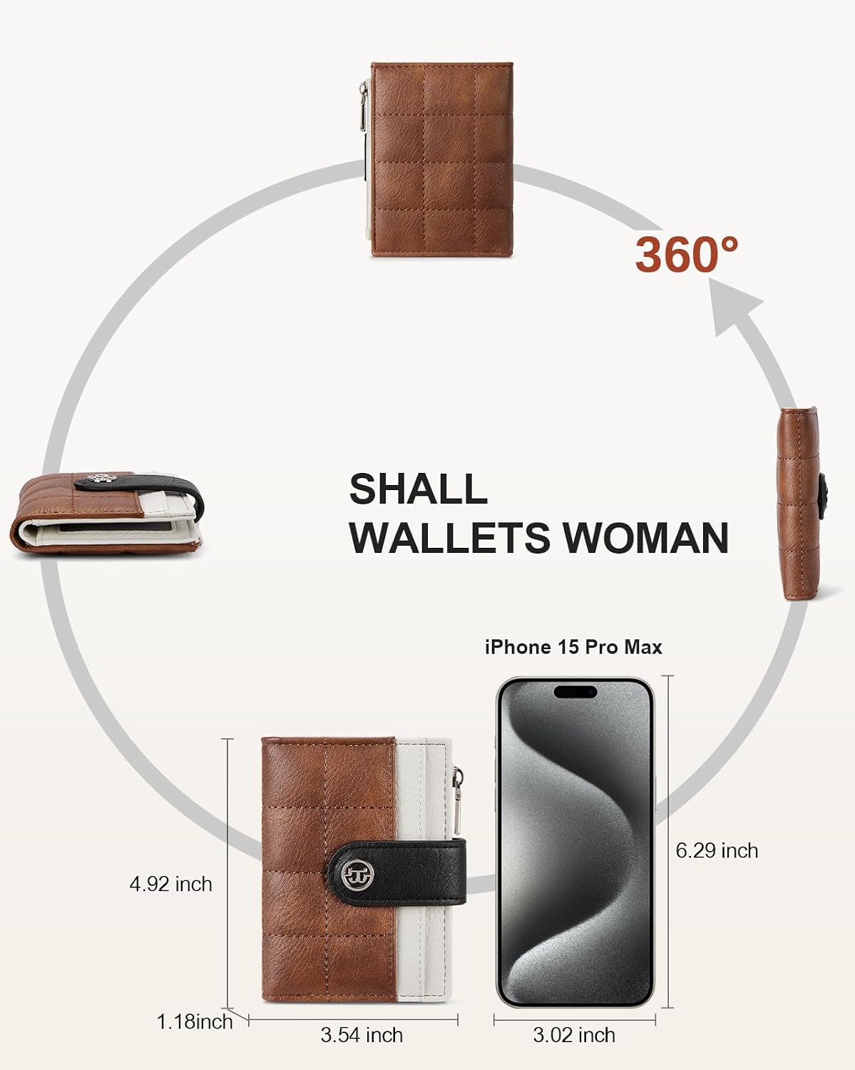 HOTBOSTANTEN Quilted Crossbody Bags for Women ＆ Credit Card Holder Wallet RFID Blocking