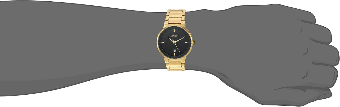 HOTCitizen Quartz Mens Watch, Stainless Steel, Classic