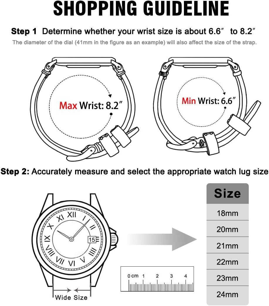 HOTRitche Christmas Gift Quick Release Leather Watch Bands Genuine Watch Straps for Men Women Top Grain Leather Watch Strap, White Elephant Gifts, Stocking Stuffers for Men, Father's Day gifts