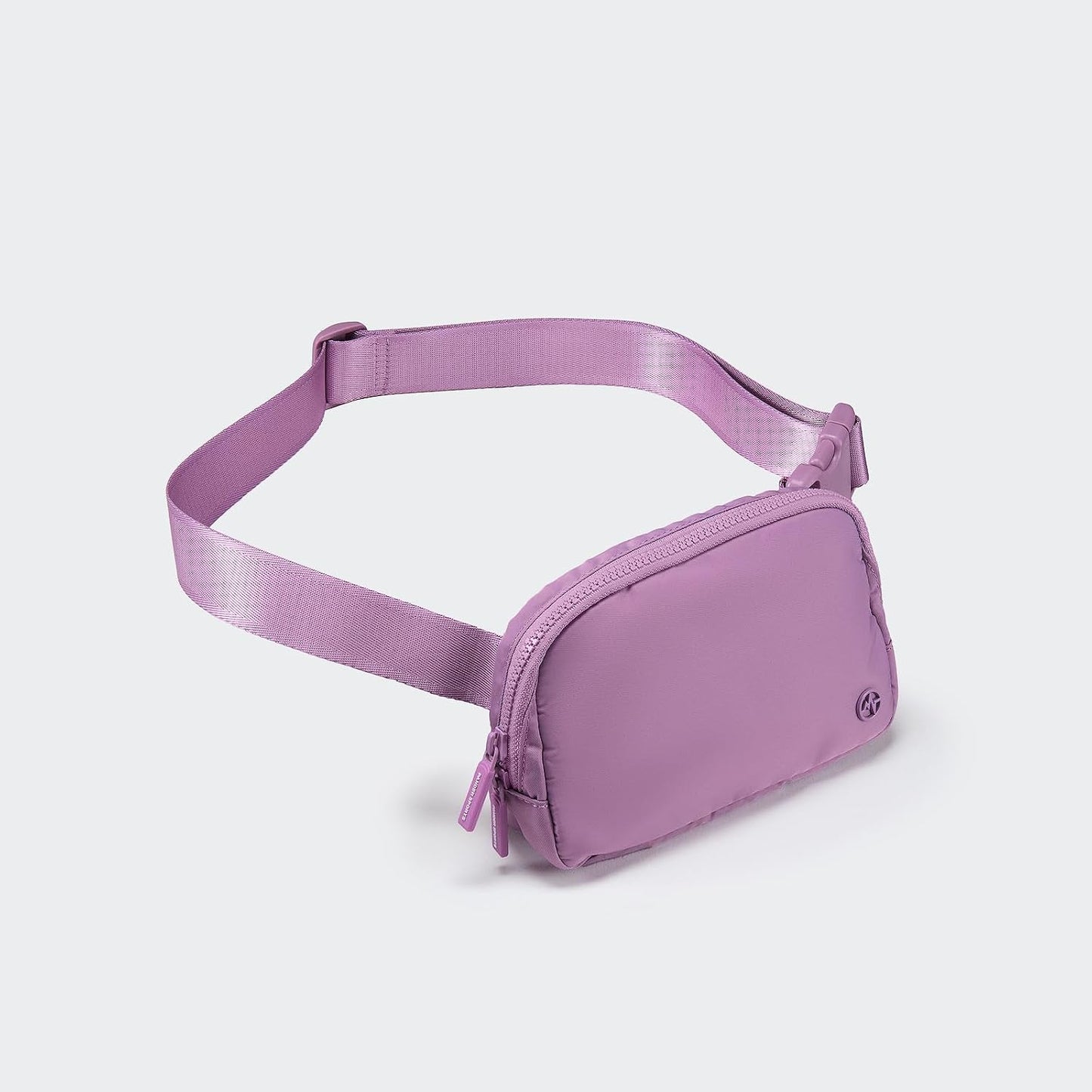 HOTPander Two Way Zipper Fanny Pack Nylon Everywhere Belt Bag for Women, Water Repellent Waist Packs, Crossbody Bags with Adjustable Strap (Light Purple).