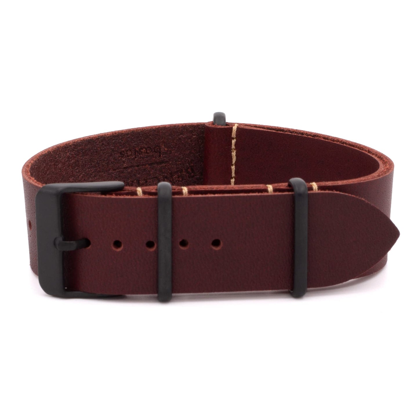 HOTBenchmark Leather Watch Band - Crazy Horse Oiled Leather One-Piece Watch Straps for Men or Women - 18mm, 20mm, 22mm or 24mm Widths