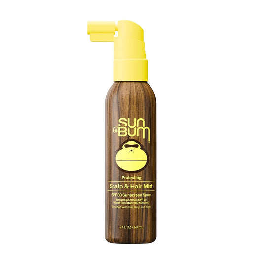 HOTSun Bum Original SPF 30 Sunscreen Scalp and Hair Mist - Hawaii Act 104 Compliant (Octinoxate & Oxybenzone) - Vegan - Broad Spectrum UVA/UVB Sunscreen Spray with Vitamin E - 2 oz