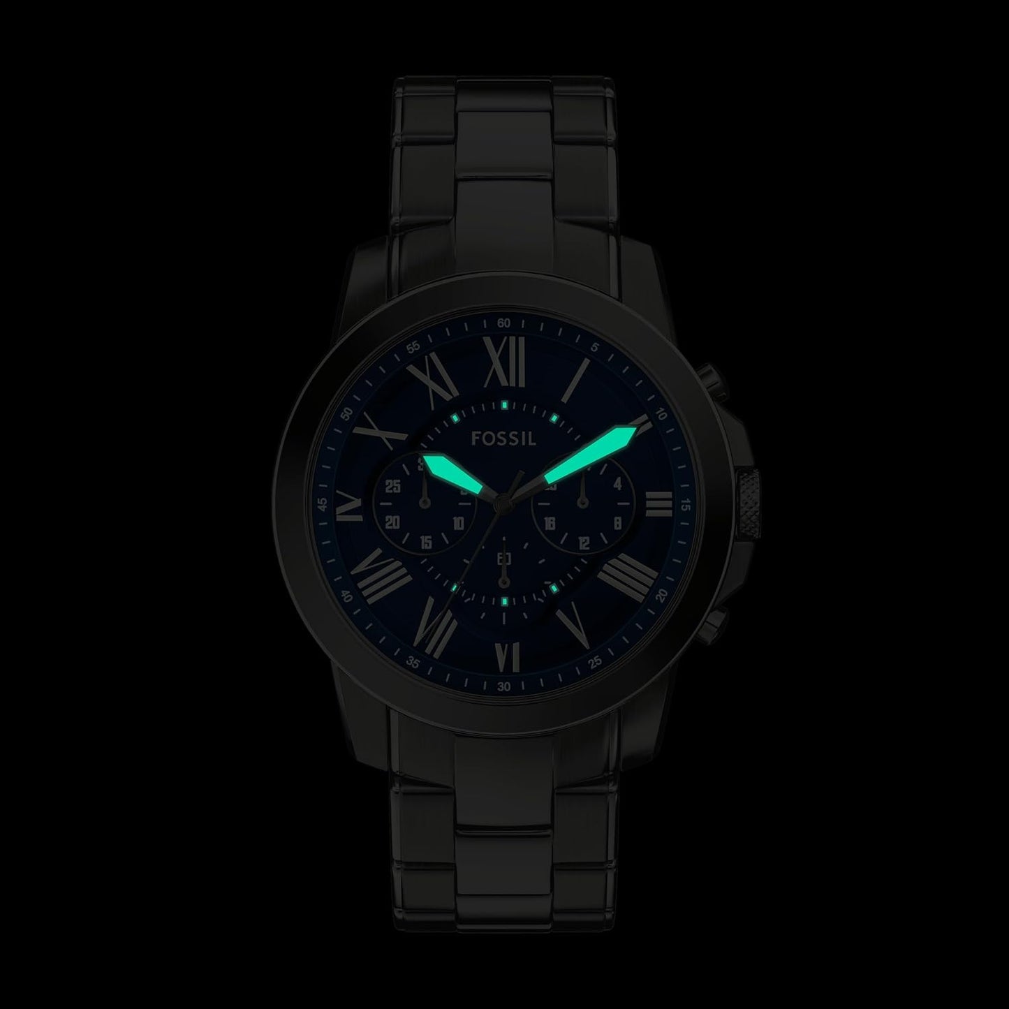 HOTFossil Men's Watch, Grant Quartz Stainless Steel Chronograph Watch for Men