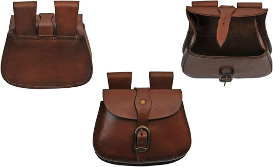HOTSZCO Supplies Medieval Belt Buckle Saddle Bag