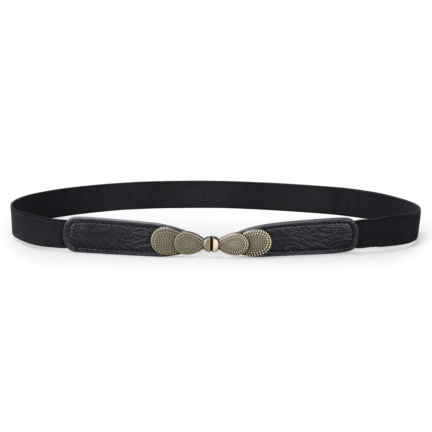 HOTJASGOOD Women Skinny Elastic Stretch Belt for Dresses Retro Ladies Waist Vintage Thin Belt