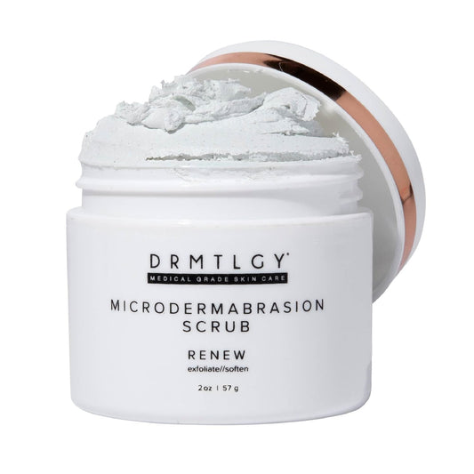 HOTDRMTLGY Microdermabrasion Scrub | Gentle Facial Exfoliating Scrub | Dull skin renewal, Rough texture smoothing, Pumice exfoliation, Polished finish, Gentle exfoliation
