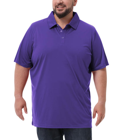 HOTIdtswch Men's Big and Tall Polo Shirts UPF 50+ Casual Work Quick Dry Short Sleeve Collared Golf Shirt（XL-8XL）