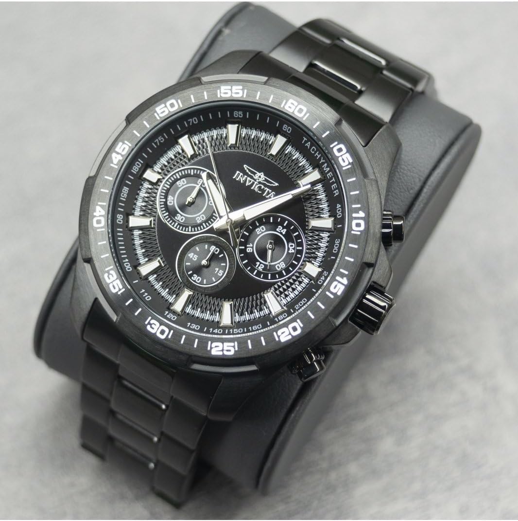 HOTInvicta Speedway Edelstahl Herren Quarzuhrwerk - 48mm