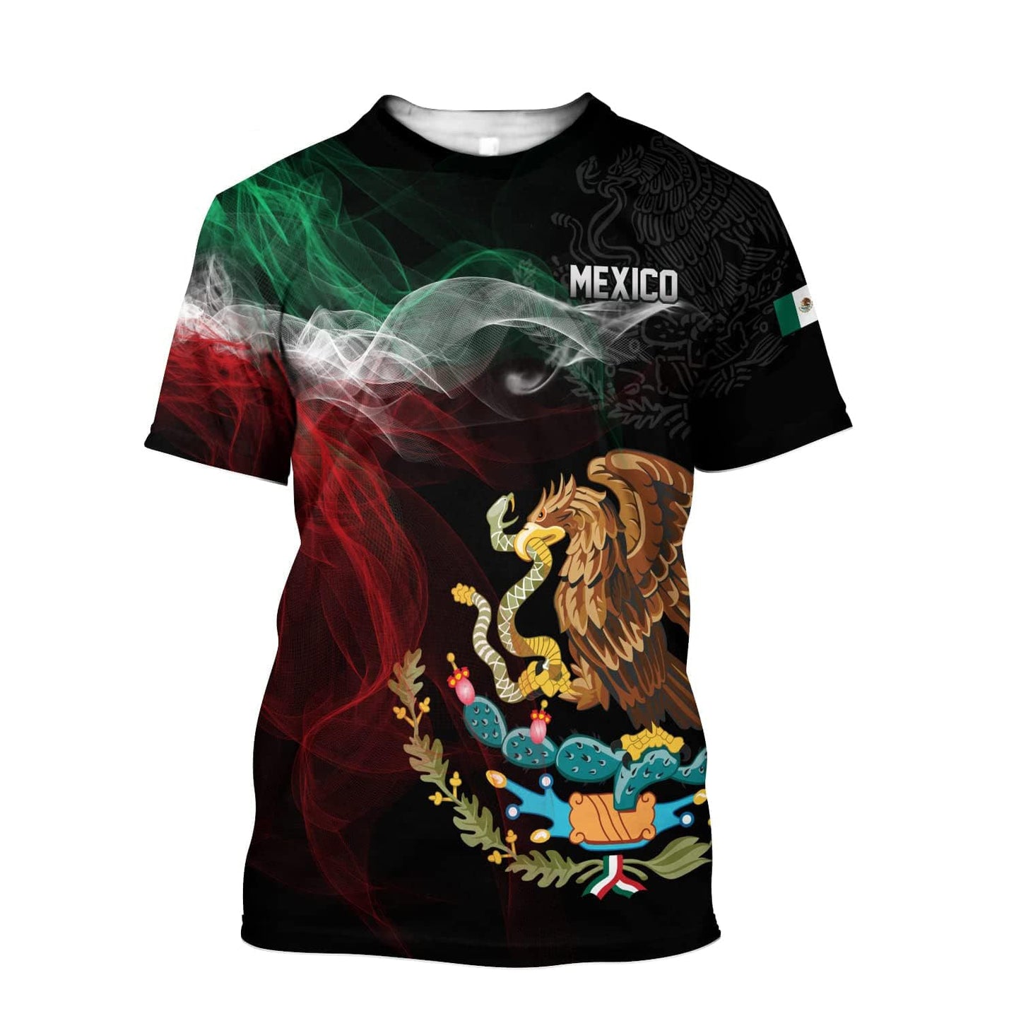 HOTFAYBA Aztec Mexican Shirts Short Sleeves Summer Mexico Shirt Mexico Jersey Unisex 3D Shirts
