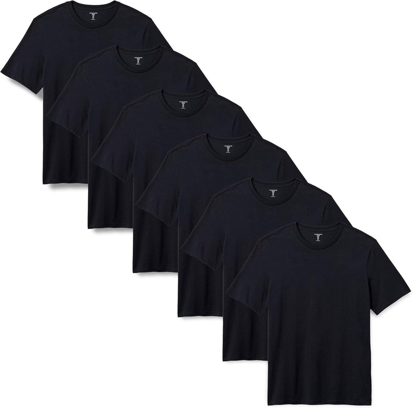 HOTAmazon Essentials Men's Regular-Fit Short-Sleeve T-Shirt, Pack of 6